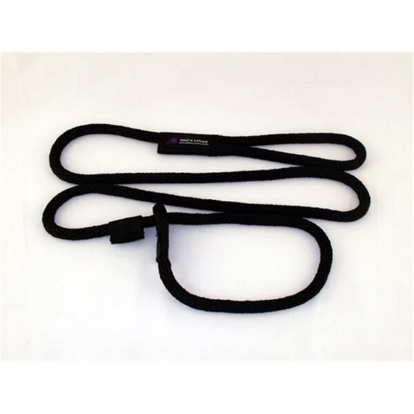 Soft Lines Dog Slip Leash 0.5 In. Diameter By 10 Ft. - Black SO456384 - main